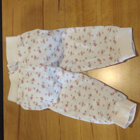 Ralph Lauren Baby‎ Girl 12 Month Pink Floral Velour 2 Piece Track Suit - Picture 4 of 6